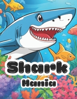 Shark Mania: A Fun and Friendly Shark Coloring Book for Ages 4-8, 8-12 B0CLZR5T6L Book Cover