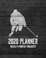 2020 Planner Weekly and Monthly Organizer: Ice Hockey Dark Wood Vintage Rustic Theme - Calendar Views with up to 130 Inspirational Quotes - Jan 1st 2020 to Dec 30th 2020 - Holidays Included 1677411961 Book Cover