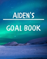 Aiden's Goal Book: New Year Planner Goal Journal Gift for Aiden / Notebook / Diary / Unique Greeting Card Alternative 1677099968 Book Cover