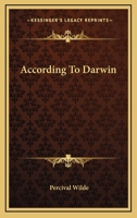 According To Darwin 142547778X Book Cover