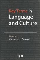 Key Terms in Language and Culture 0631226656 Book Cover
