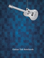 Guitar Tab Notebook: Electric Guitar Hanging Abstrack Tablature Manuscript Paper - Blank Sheet Music For Guitar With Chord Boxes, Staff, TA 1710910976 Book Cover