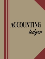 Accounting Ledger Book: Bookkeeping Record,  Accounting Ledger for Bookkeeping  100 pages  8.5 x 11 inches , double-sided, perfect binding, non-perforated 1711030090 Book Cover