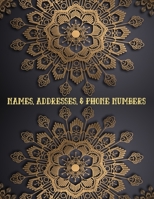 Names, Addresses, & Phone Numbers: Address Book for Men, Women With Alphabet Index (Large Tabbed Address Book). 167645571X Book Cover