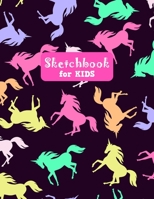 Sketchbook for Kids: Pretty Unicorn Large Sketch Book for Drawing, Writing, Painting, Sketching, Doodling and Activity Book- Birthday and Christmas ... Teens and Women - Nathalie Modern Press # 026 1655724711 Book Cover