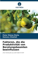 Faktoren, die die Produktivität von Beratungsbeamten beeinflussen (German Edition) 6209584780 Book Cover