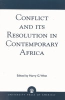 Conflict and its Resolution in Contemporary Africa 0761808515 Book Cover