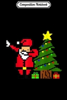 Composition Notebook: Retro Arcade Game dabbing Santa Christmas 80s gift Journal/Notebook Blank Lined Ruled 6x9 100 Pages 1708594698 Book Cover