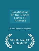 Constitution of the United States of America 1015962009 Book Cover