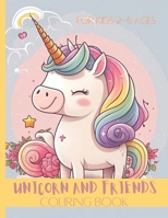 Unicorn and friends coloring book B0BZF59C63 Book Cover