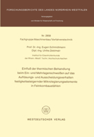 Einfluss Der Thermischen Behandlung Beim Ein- Und Mehrlagenschweissen Auf Das Auflosungs- Und Ausscheidungsverhalten Festigkeitssteigernder Mikrolegierungselemente in Feinkornbaustahlen 3531028588 Book Cover