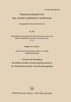 Versuch Einer Darstellung Des Strukturwandels Und Des Konjunkturverlaufs in Der Weltmaschinenausfuhr in Die Entwicklungslander 3663038807 Book Cover