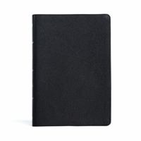 KJV Large Print Thinline Bible, Black Genuine Leather, Indexed 1087782767 Book Cover