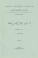 Historia Ecclesiastica Zachariae Rhetori Vulgo Adscripta, I: (Syr. III, 5), V. 9042901187 Book Cover