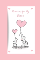 Memories for My Niece: Blank Lined Journal, Elephant Cover 1711786632 Book Cover