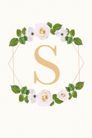 S: Floral Monogram Lined Notebook 1093606843 Book Cover