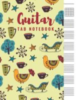 Guitar Tab Notebook: Blank 6 Strings Chord Diagrams & Tablature Music Sheets with Unique Christmas Themed Cover 1691588415 Book Cover