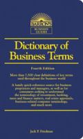 Dictionary of Business Terms (Barron's Business Dictionaries) 0812018338 Book Cover