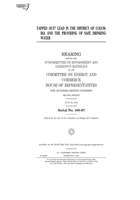 Tapped out?: lead in the District of Columbia and the providing of safe drinking water B0848XW7NB Book Cover