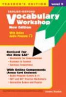 Vocabulary Woorkshop,Teacher's Edition Level E Grade 10 (Enriched Edition) 0821571206 Book Cover