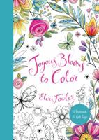 Joyous Blooms to Color: 15 Postcards, 15 Gift Tags 0062569880 Book Cover