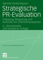 Strategische PR-Evaluation: Erfassung, Bewertung Und Kontrolle Von Offentlichkeitsarbeit 3531155172 Book Cover