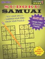 252 Samurai Sudoku Puzzles | **** 4 Star Level - Test Your Skills - Sharpen Your Mind | Volume 1: Enjoy your large print sudoku puzzles with answers in the back. B08P79KCG3 Book Cover