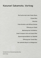 Kazunari Sakamoto: Vortrag 3037611057 Book Cover