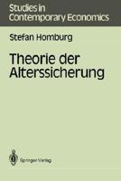 Theorie der Alterssicherung 3540188355 Book Cover