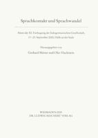 Sprachkontakt Und Sprachwandel: Akten Der XI. Fachtagung Der Indogermanischen Gesellschaft, 17. Bis 23. September 2000, Halle an Der Saale 3895004758 Book Cover