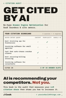 Get Cited by AI - Show Me the Number: No-Hype Answer Engine Optimization for SaaS Founders and Site Owners B0H4VX3HTZ Book Cover