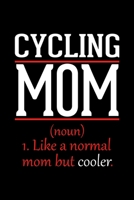 Cycling Mom Notebook: Graph Paper Notebook with 120 pages 6x9 perfect as math book, sketchbook, workbook and diary Funny Gift for Cycling Fans and Coaches 1677251166 Book Cover