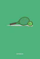 Tennis Sports Art Graphic Notebook: Tennis Sports Illustration Graphic Art Blank Pages for Tennis Lovers Notebook / Journal Gift (6 x 9 - 120 blank pages) 1080390782 Book Cover