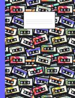 80s notebook: A fun and trendy 80's theme composition book: College ruled, soft back: Perfect for school work: Retro cassette tape design 109125429X Book Cover