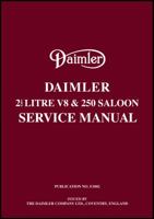 Daimler 21/2 Litre V8 & 250 Saloon Service Manual 185520875X Book Cover