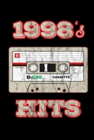 1998's Hits: Birthday Retro Cassette Gym Weightlifting Diary 6" x 9" 100 pages 1700647660 Book Cover
