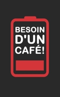 Besoin d'un caf�: petit carnet de notes lign�, cahier format de poche, petit A5 12,7 cm x 20,32 cm, avec 120 pages blanches lign�es 1677498730 Book Cover