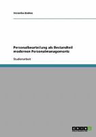 Personalbeurteilung als Bestandteil modernen Personalmanagements 3638693562 Book Cover