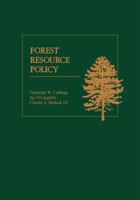 Forest Resource Policy 0471622451 Book Cover