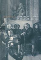 Literary Patronage in England, 16501800 0521024463 Book Cover
