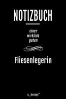 Notizbuch f�r Fliesenleger / Fliesenlegerin: Originelle Geschenk-Idee [120 Seiten liniertes blanko Papier ] 1677209402 Book Cover