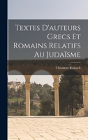 Textes d'Auteurs Grecs Et Romains Relatifs Au Juda�sme 1016702884 Book Cover