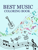 Best Music Coloring Book: Music Coloring Book B0BJTC6L1C Book Cover