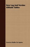 New Log And Versine Altitude Tables 1016829531 Book Cover