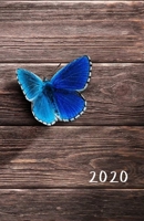 2020: Monthly and weekly all in one planner with calendar, schedule, assignments, 2021 future plans and more. Monday start week. Fits in purse. 8.5 x 5.5 (Half letter size) (Blue butterfly. Soft matte 1690115173 Book Cover