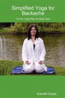 Simplified Yoga for Backache 0955688248 Book Cover