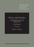 Sales and Leases : A Problem-Solving Approach, 3d - CasebookPlus 1684676479 Book Cover