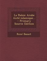 La Po�sie Arabe Ant�-Islamique... 0274989034 Book Cover