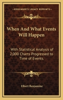 When And What Events Will Happen: With Statistical Analysis of 2,000 Charts Progressed to Time of Events. 116296040X Book Cover