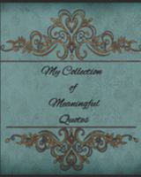 My Collection Of Meaningful Quotes: Because Great Wits Have short Memories 1692108743 Book Cover